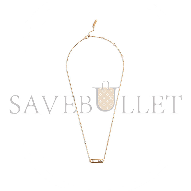 MESSIKA BABY MOVE 18K ROSE GOLD NECKLACE WITH DIAMONDS 